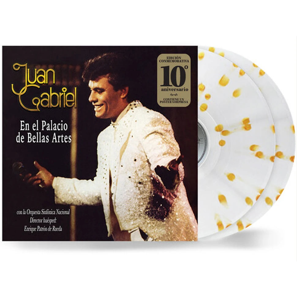Juan Gabriel - En El Palacio De Bellas Artes Clear White & Gold Anniversary Vinyl Edition