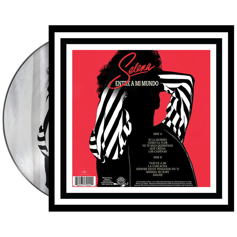 SELENA - Entre A Mi Mundo - 2024 Remastered Picture Disc LP Vinyl (D2C Exclusive)