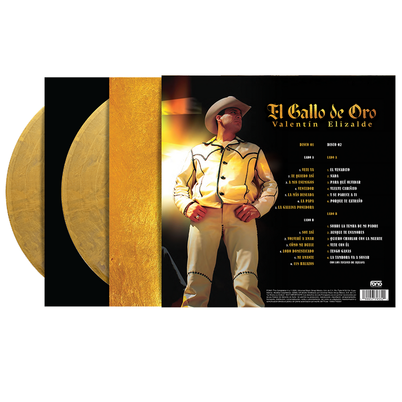 VALENTÍN ELIZALDE - El Gallo De Oro 2LP Vinyl (GOLDEN VINYL)