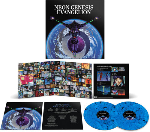 NEON GENESIS EVANGELION (Original Series Soundtrack) (Colored Vinyl, Blue, 140 Gram Vinyl, Smoke, Gatefold LP Jacket)