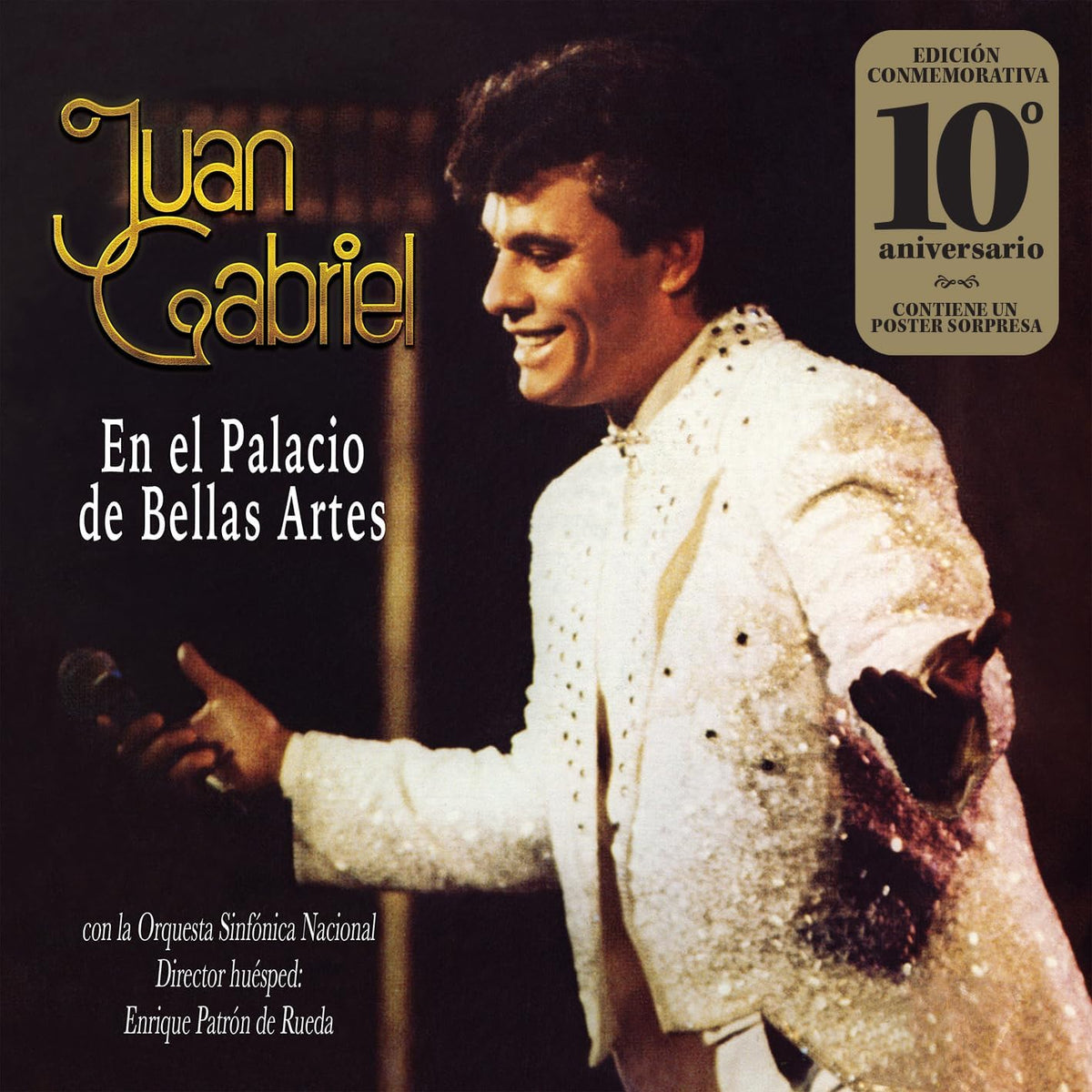Juan Gabriel - En El Palacio De Bellas Artes Clear White & Gold Anniversary Vinyl Edition