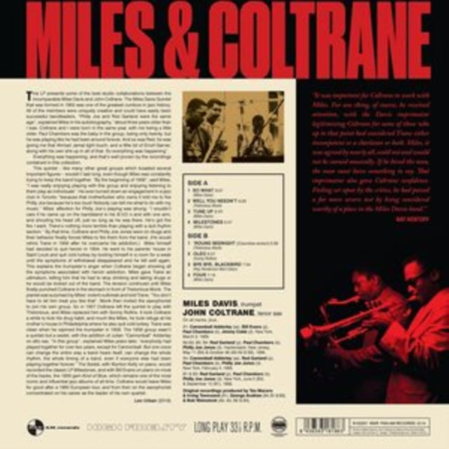 MILES DAVIS & JOHN COLTRANE - MILES & COLTRANE (180G DMM REMASTER)