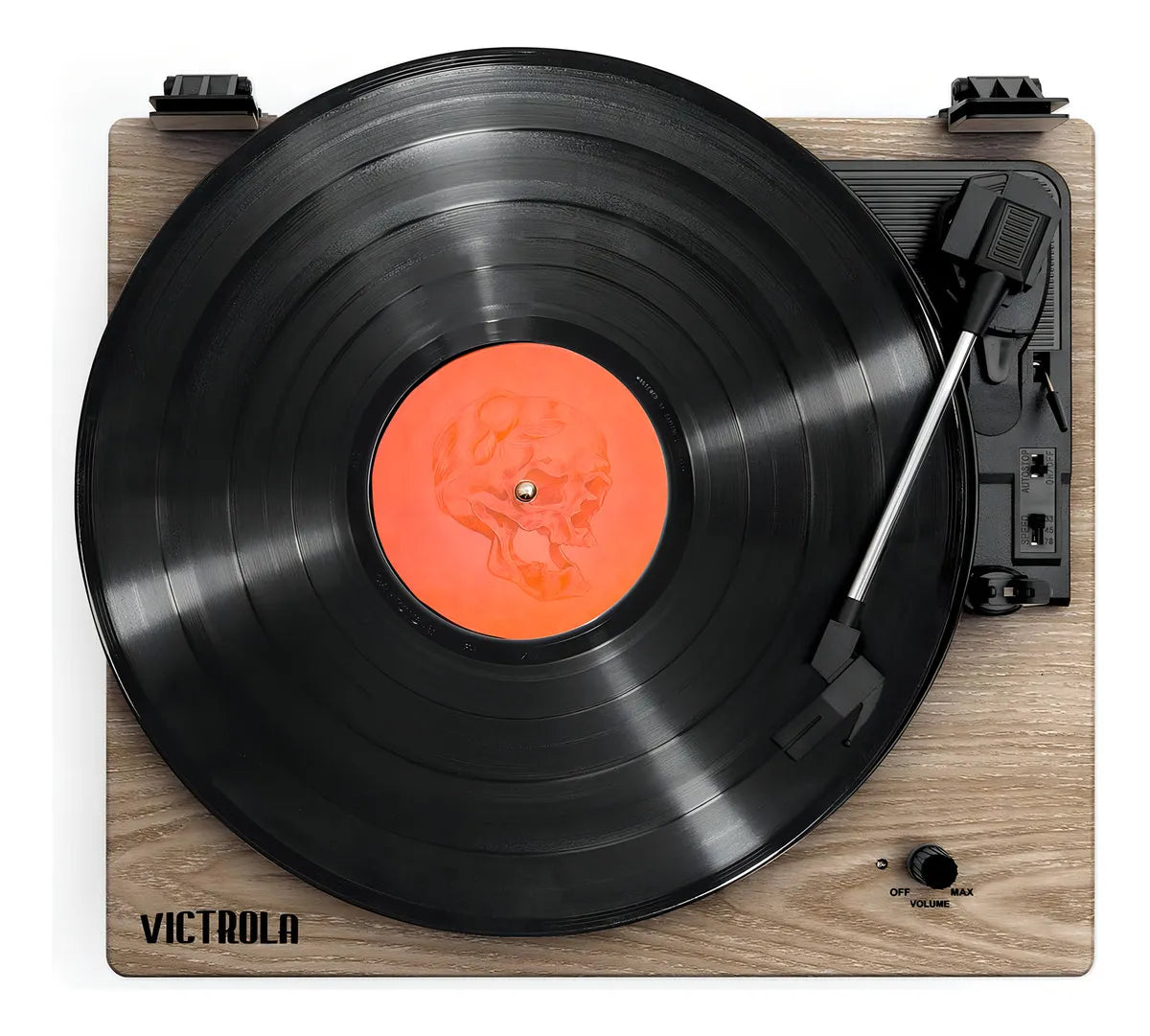 Victrola VM-135-FNT Montauk Bluetooth Turntable System with Speakers (Natural Wood)