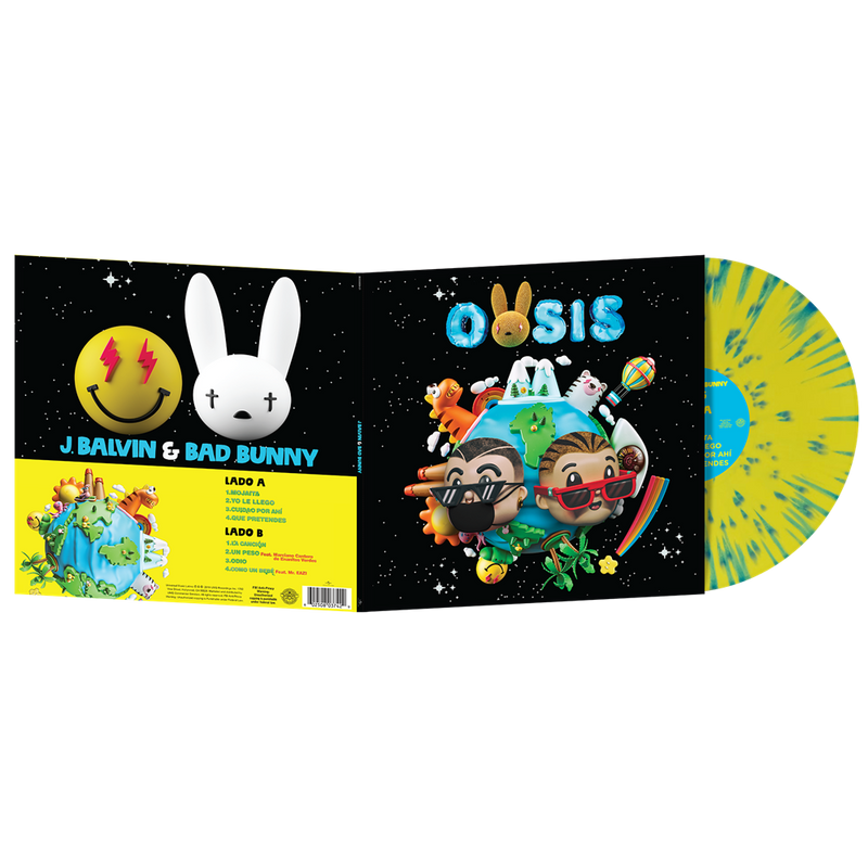 J. Balvin + Bad Bunny - Oasis 1LP Limited Edition Splatter Vinyl