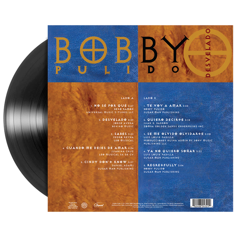 Bobby Pulido - Desvelado 1LP Vinyl