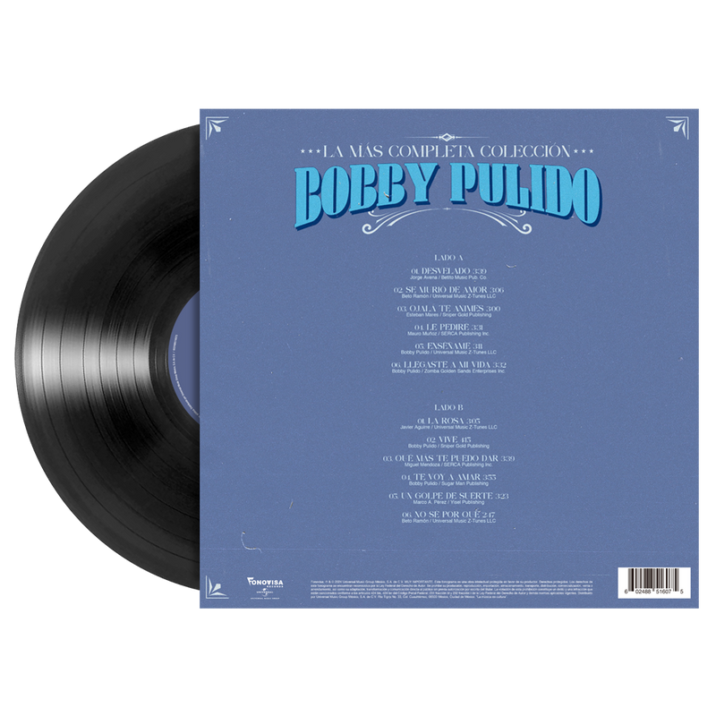 Bobby Pulido- La Más Completa Colección 1LP Vinyl