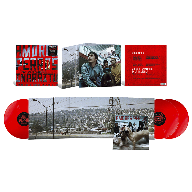 Amores Perros: Soundtrack y Música Inspirada en la Película (Edición 3LP Roja Exclusiva Gatefold + Inserto)