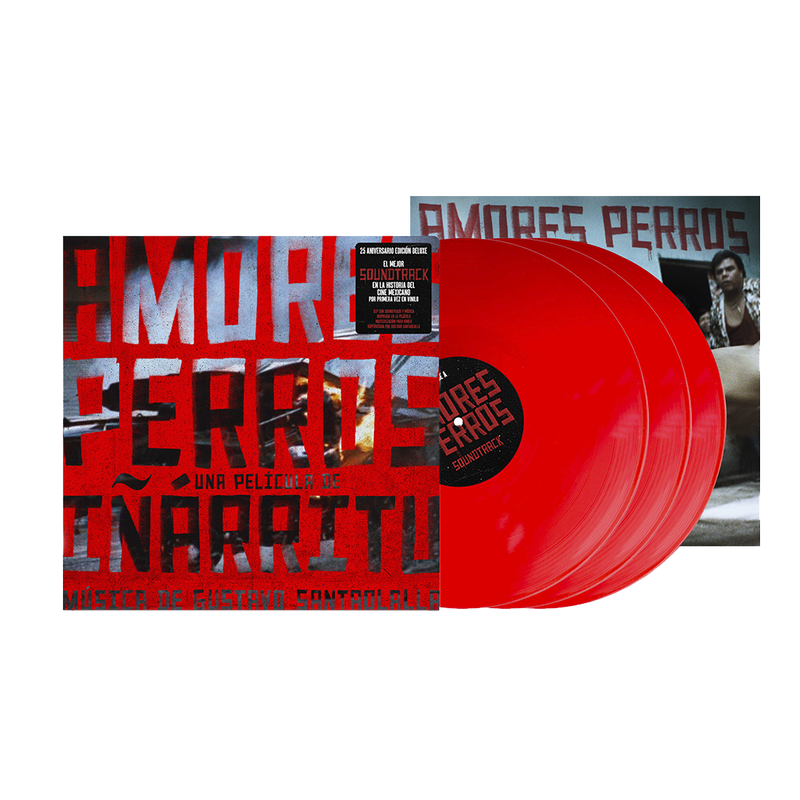 Amores Perros: Soundtrack y Música Inspirada en la Película (Edición 3LP Roja Exclusiva Gatefold + Inserto)